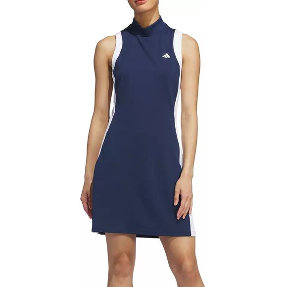 NEW ADIDAS Ultimate Rib Golf Dress Size Small Navy/White Retail $110 - Picture 1 of 7